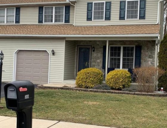 mailbox and sidewalk sitting in front of new home for sale in wilson school district